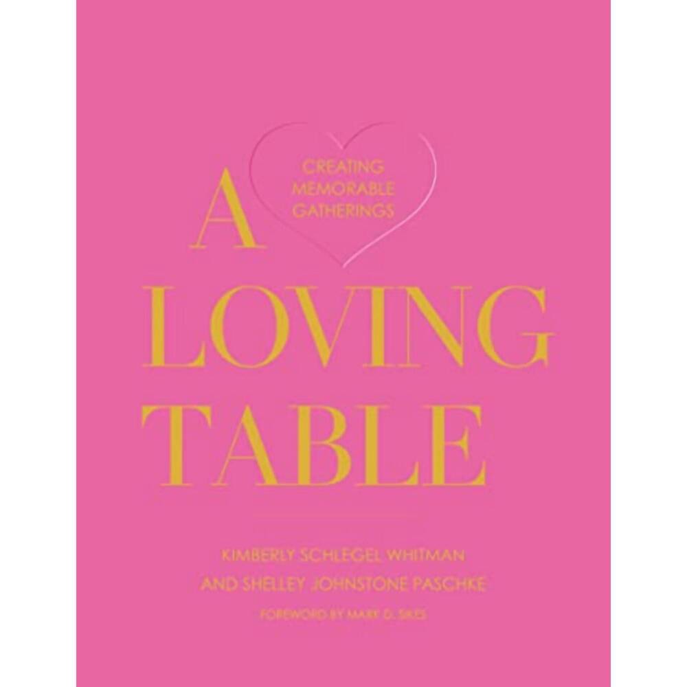 NEW SIMON & SCHUSTER a loving table book in pink